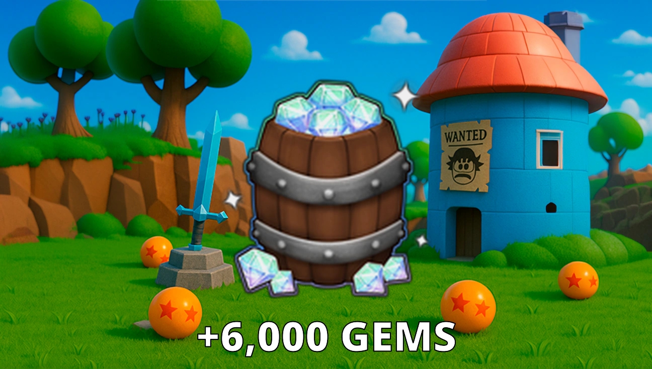 +6,000 Gems artwork