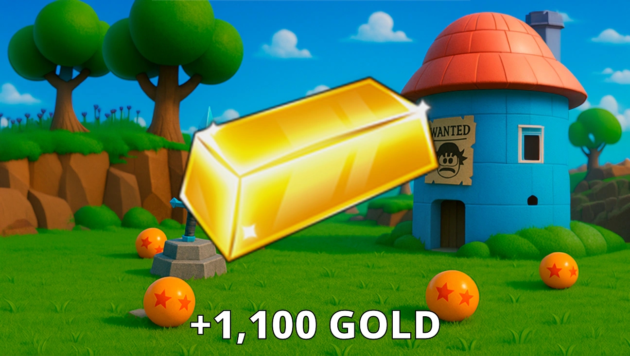 +1,100 Gold artwork