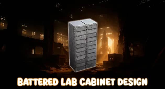 Battered Lab Cabinet Design artwork