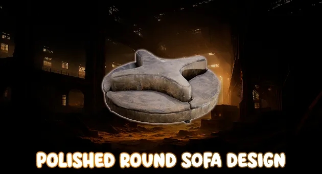 Polished Round Sofa Design artwork