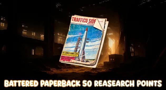 Battered Paperback 50 reasearch points artwork