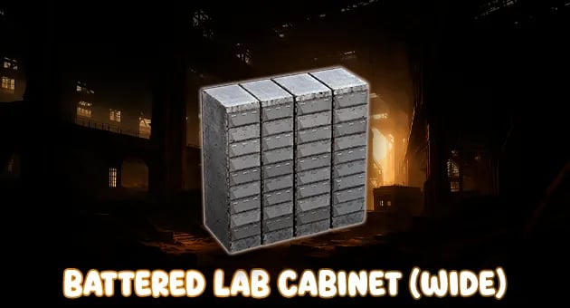 Battered Lab Cabinet Wide artwork