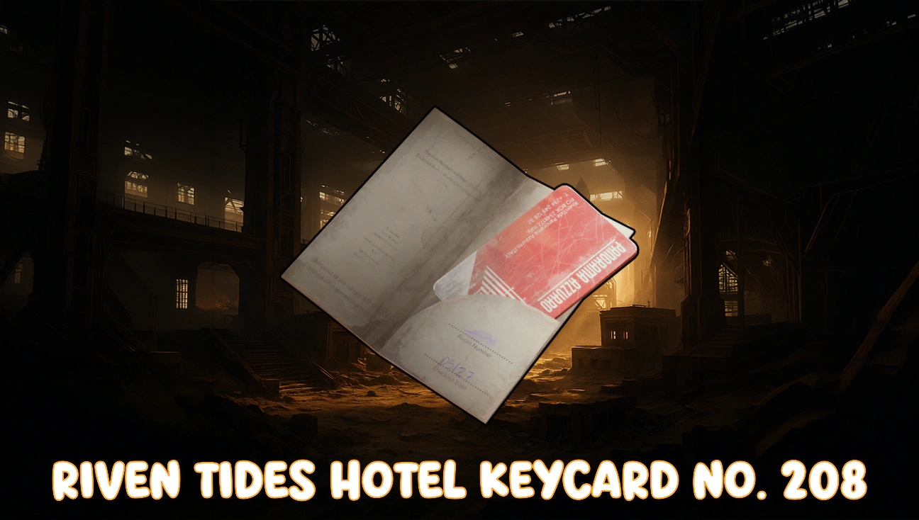 Riven Tides Hotel Keycard No. 208 artwork
