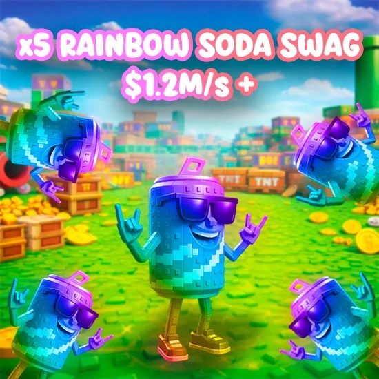 x5 Rainbow Soda Swag $1.2M/s + artwork