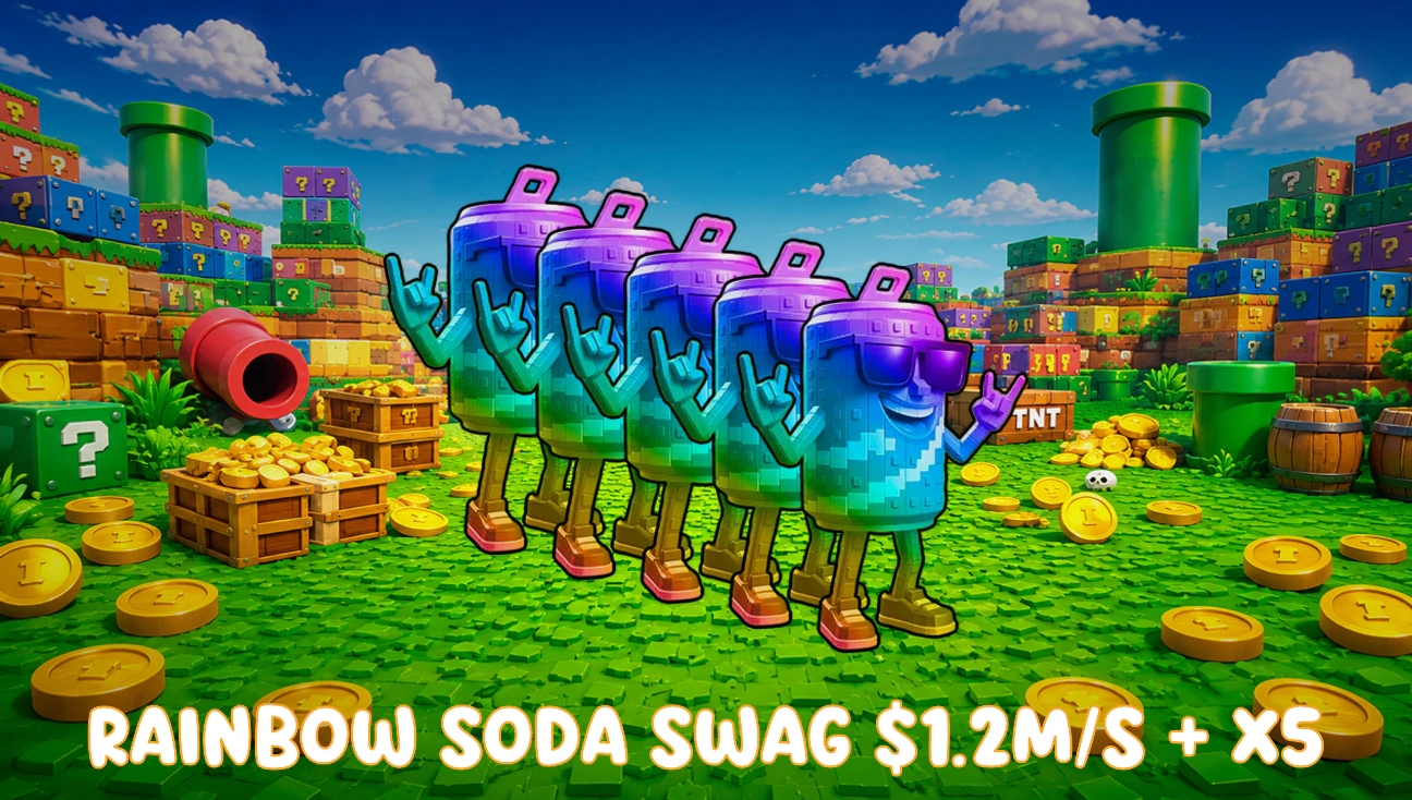 x5 Rainbow Soda Swag $1.2M/s + artwork
