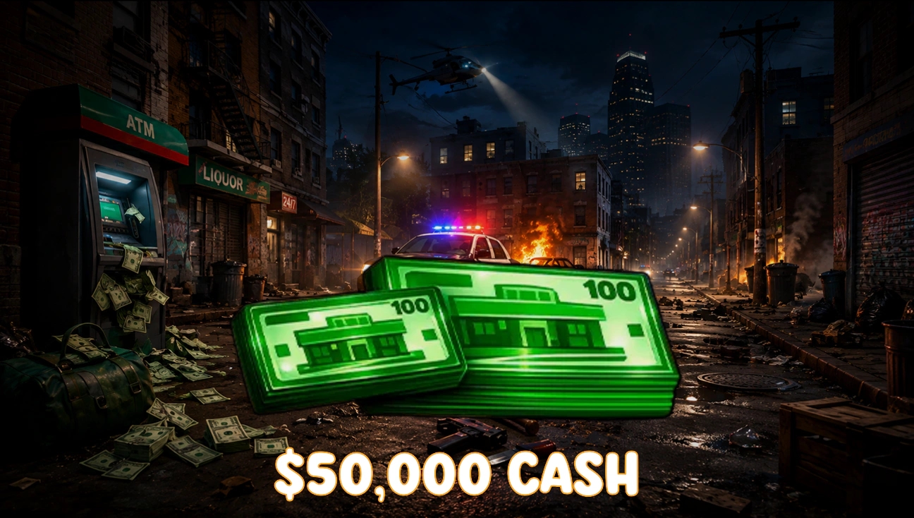 $50,000 Cash artwork
