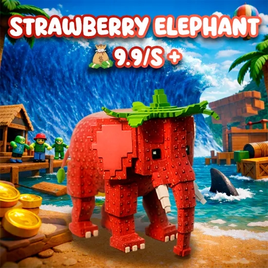 Strawberry Elephant 9.9/s + artwork