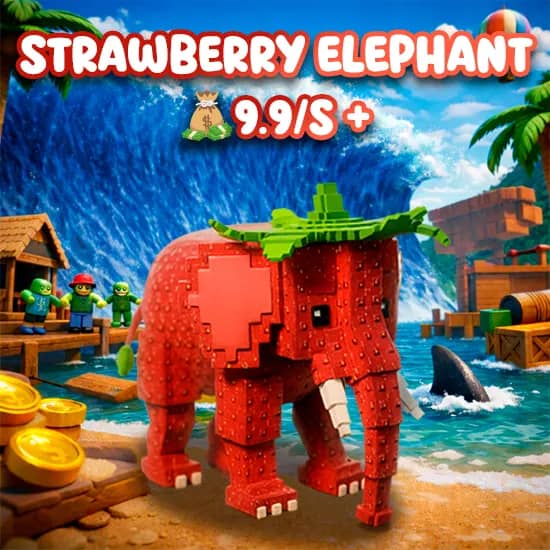 Strawberry Elephant 9.9/s + artwork