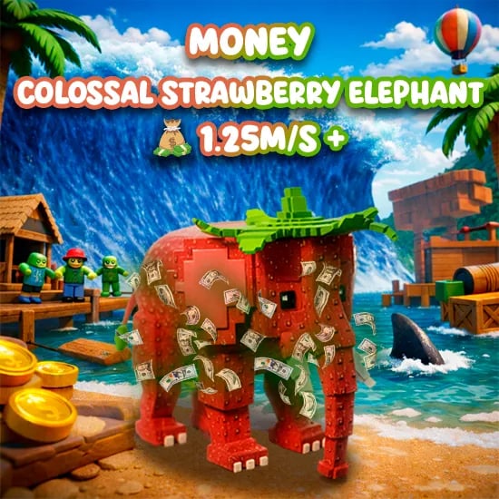Money Colossal Strawberry Elphant 1.25M/s + artwork