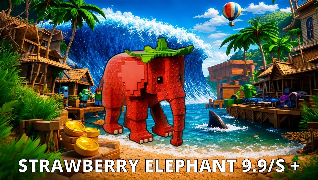 Strawberry Elephant 9.9/s + artwork