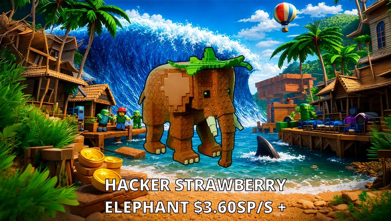 Hacker Strawberry Elephant $3.60Sp/s + artwork