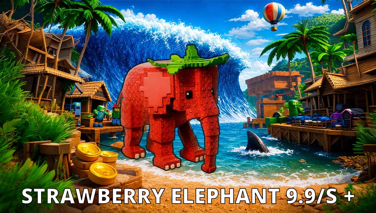 Strawberry Elephant 9.9/s + artwork