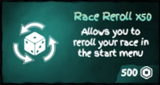 Race Reroll x50 artwork