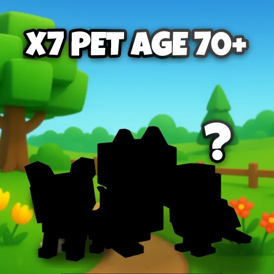 x7 Pet Age 70+ artwork