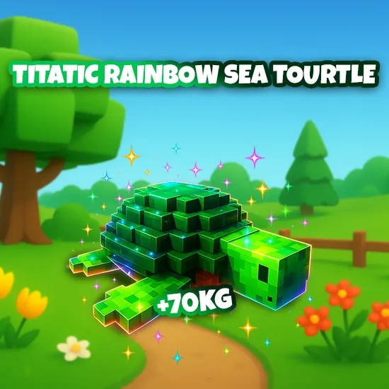 Titanic Rainbow Sea Turtle +70kg artwork