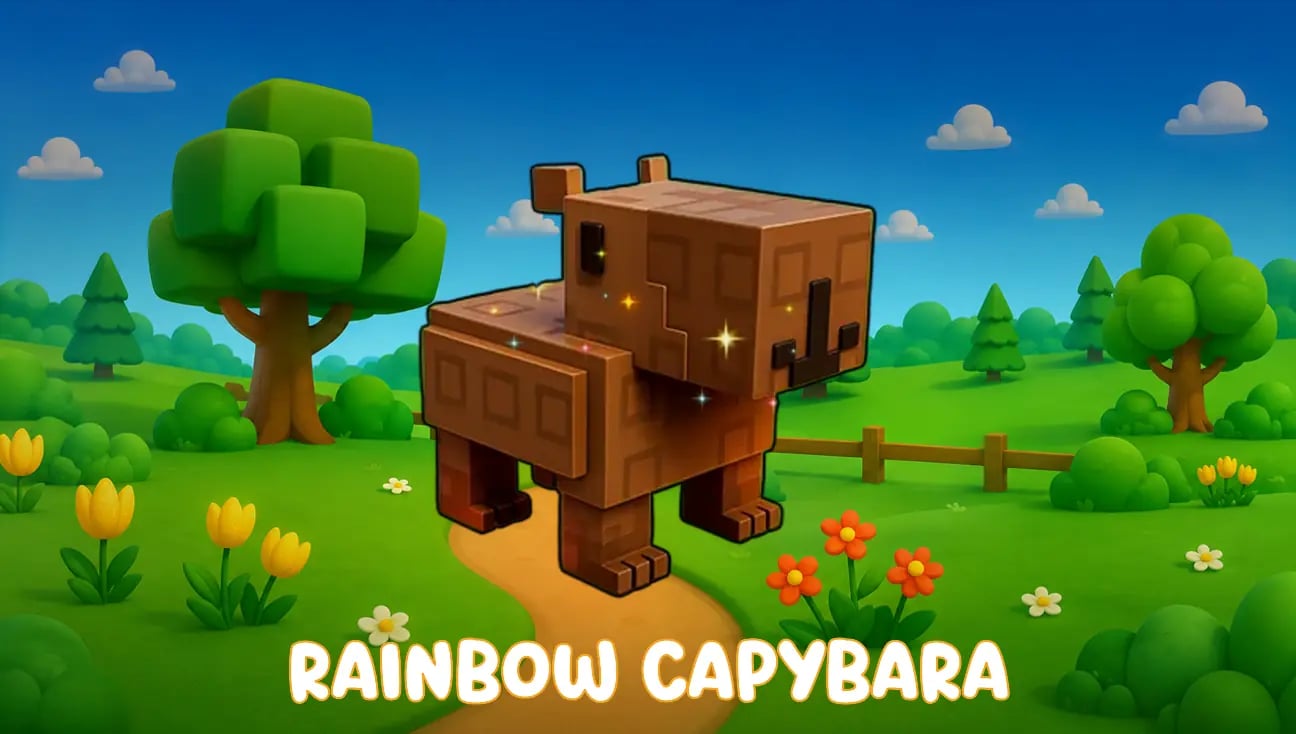 Rainbow Capybara artwork
