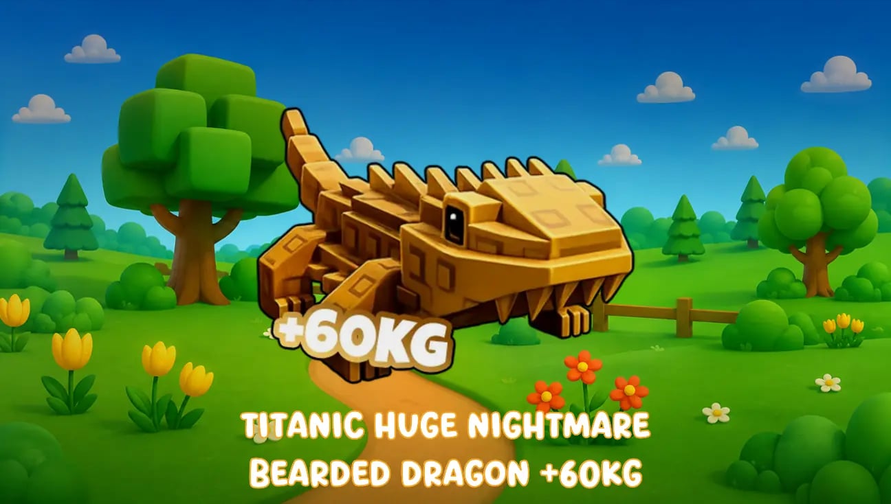 Titanic Huge Nightmare Bearded Dragon +60KG artwork
