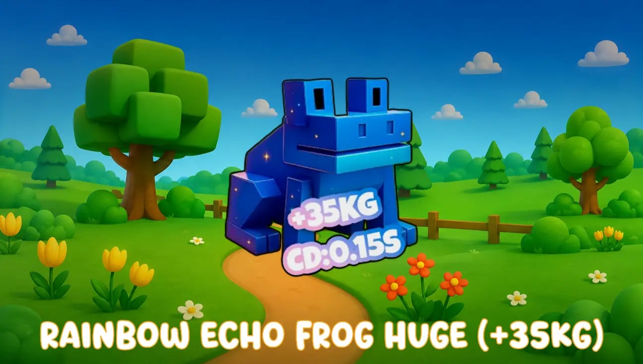 Rainbow Echo Frog Huge (+35kg) artwork