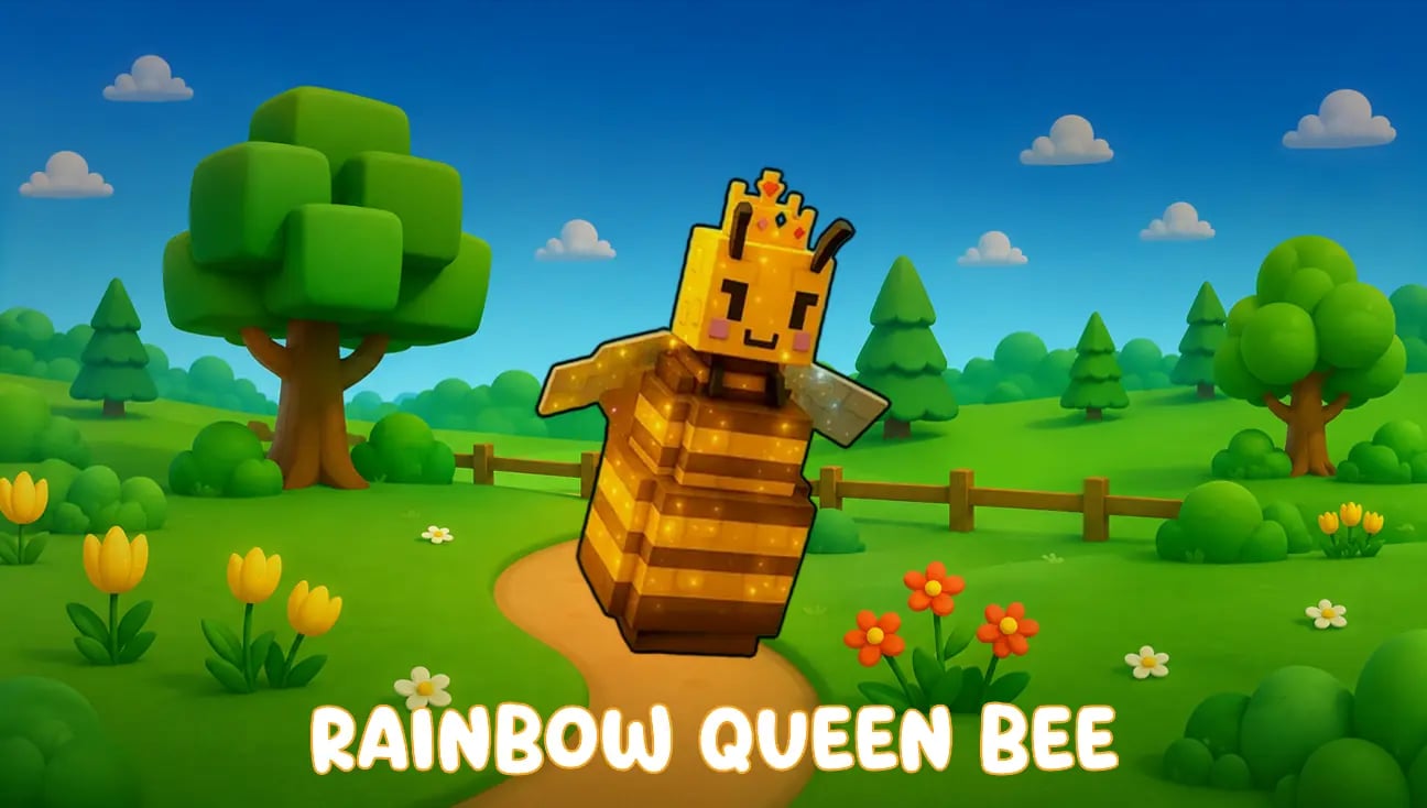 Rainbow Queen Bee artwork