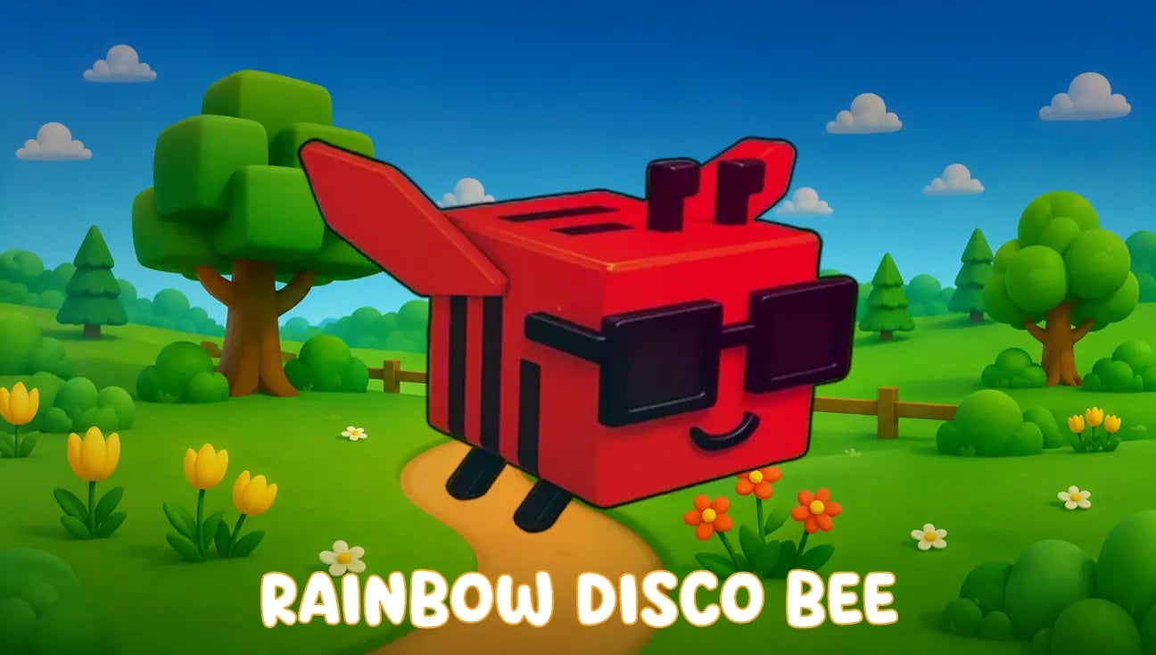 Rainbow Disco Bee artwork