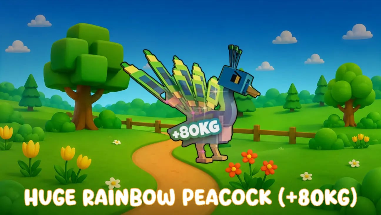 Huge Rainbow Peacock (+80Kg) artwork
