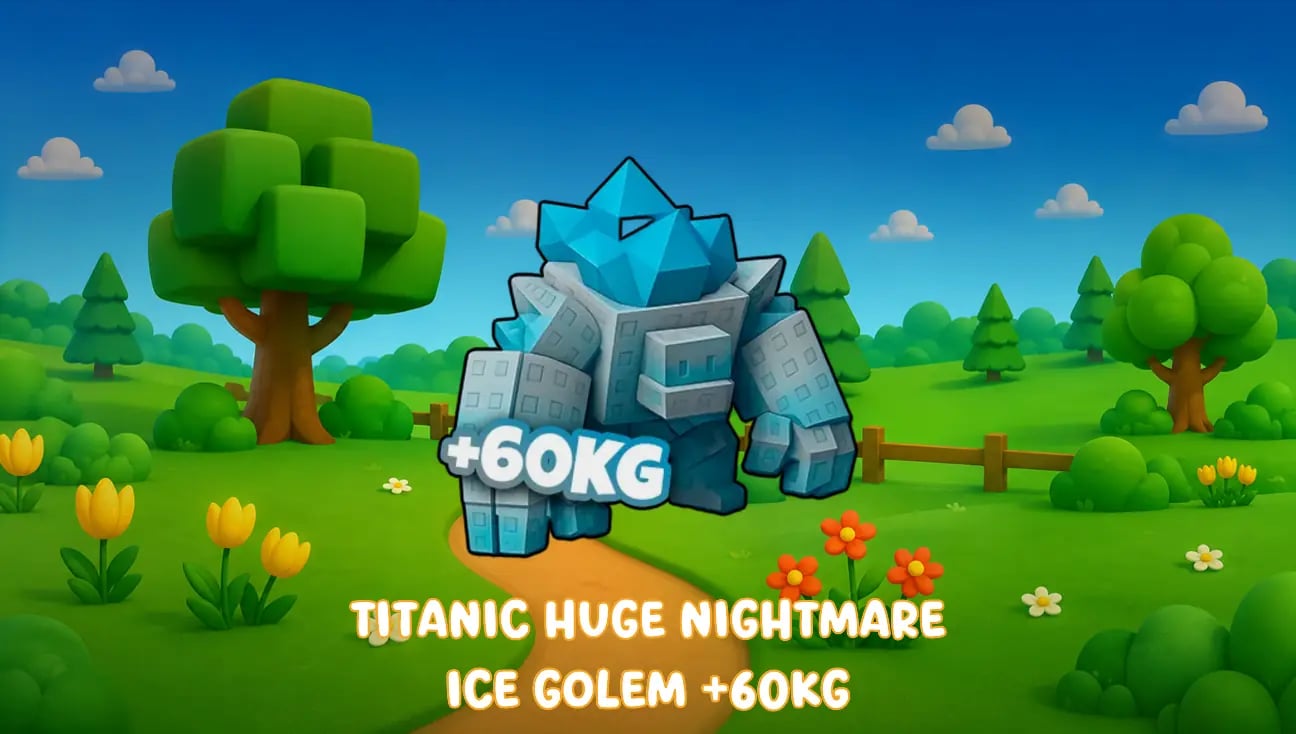 Titanic Huge Nightmare Ice Golem +60KG artwork