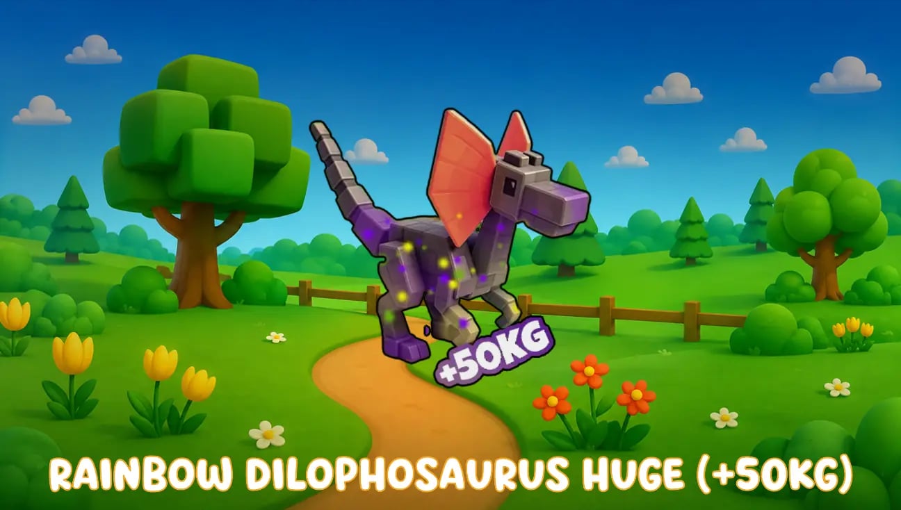 Rainbow Dilophosaurus Huge (+50Kg) artwork