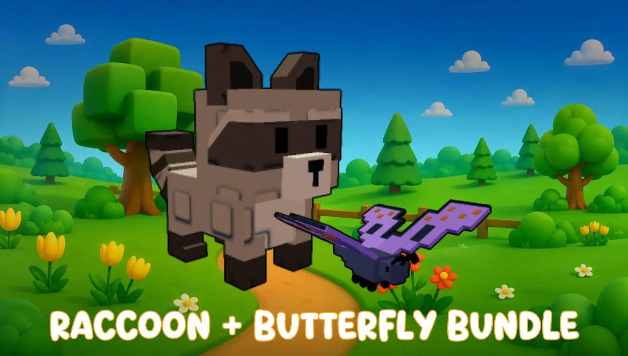 Raccoon + Butterfly Bundle artwork