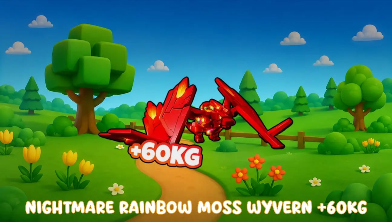 Nightmare Rainbow Moss Wyvern +60KG artwork