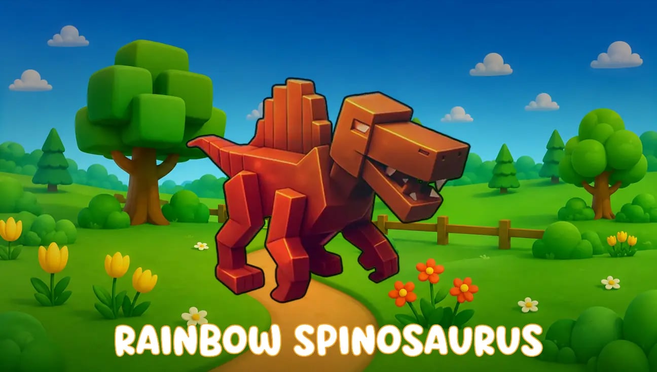 Rainbow Spinosaurus artwork
