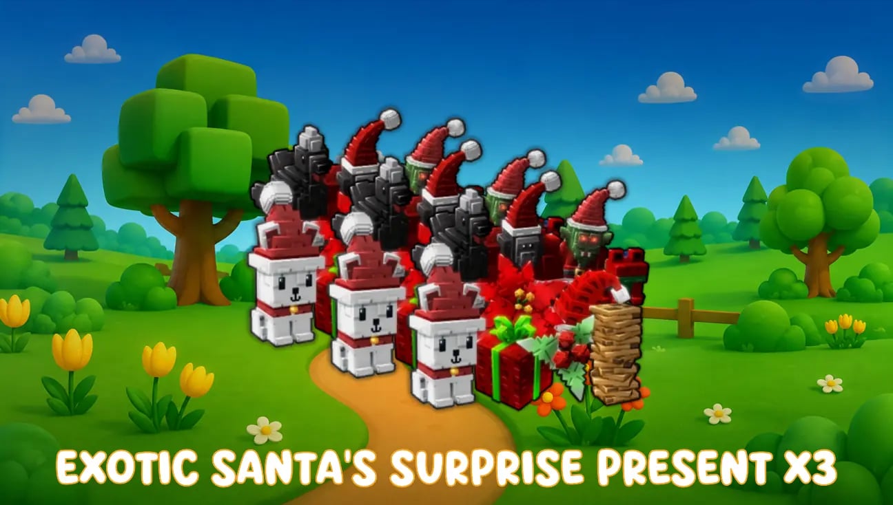 x3 Exotic Santa's Surprise Present artwork
