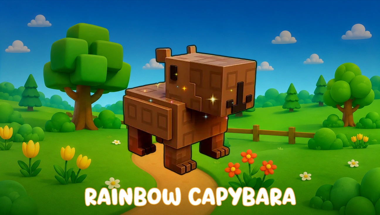 Rainbow Capybara artwork
