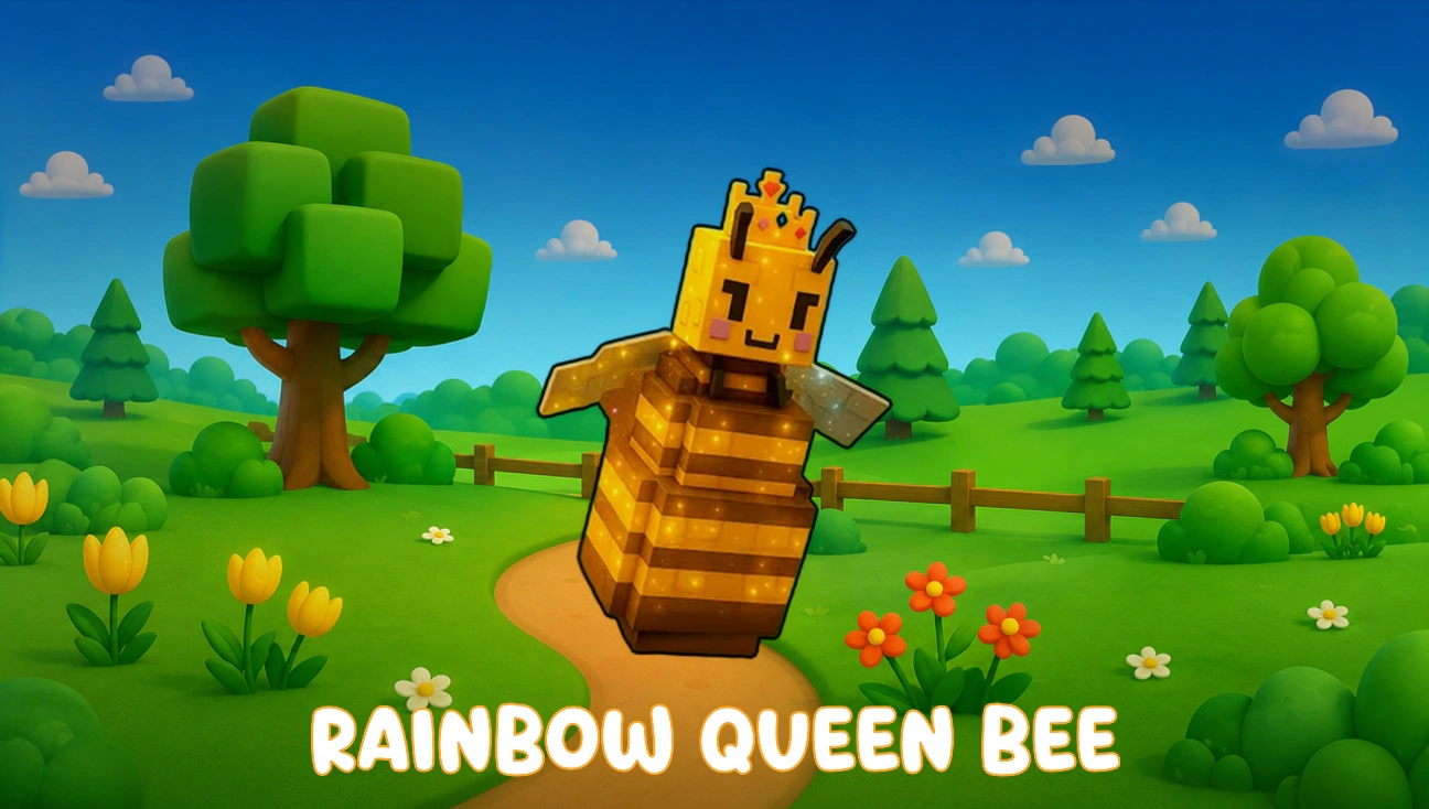 Rainbow Queen Bee artwork