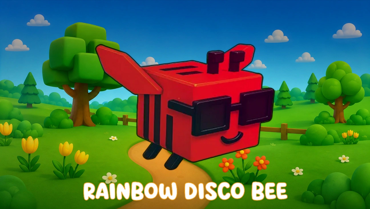 Rainbow Disco Bee artwork