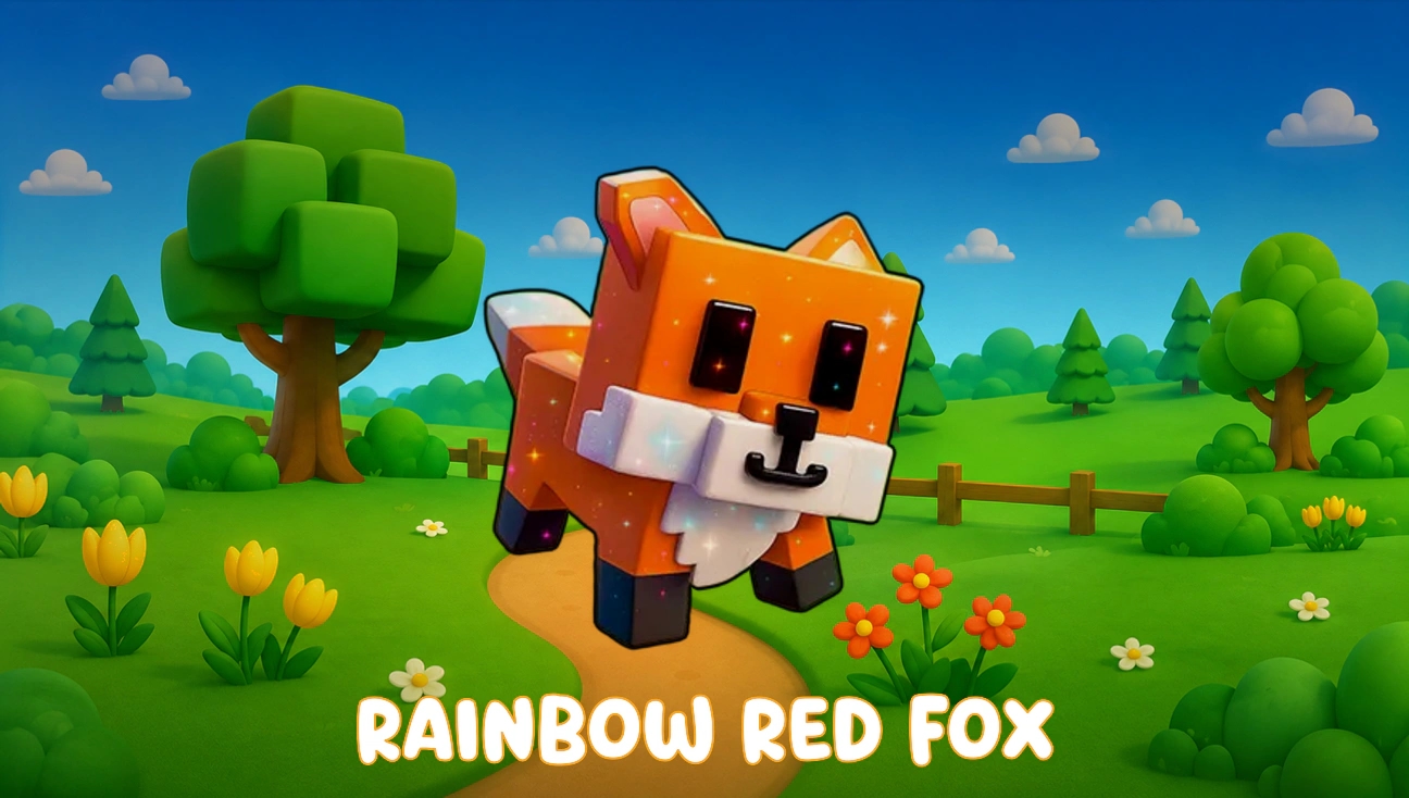 Rainbow Red Fox artwork