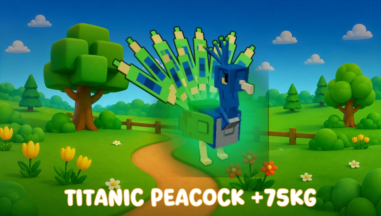 Titanic Peacock +75kg artwork