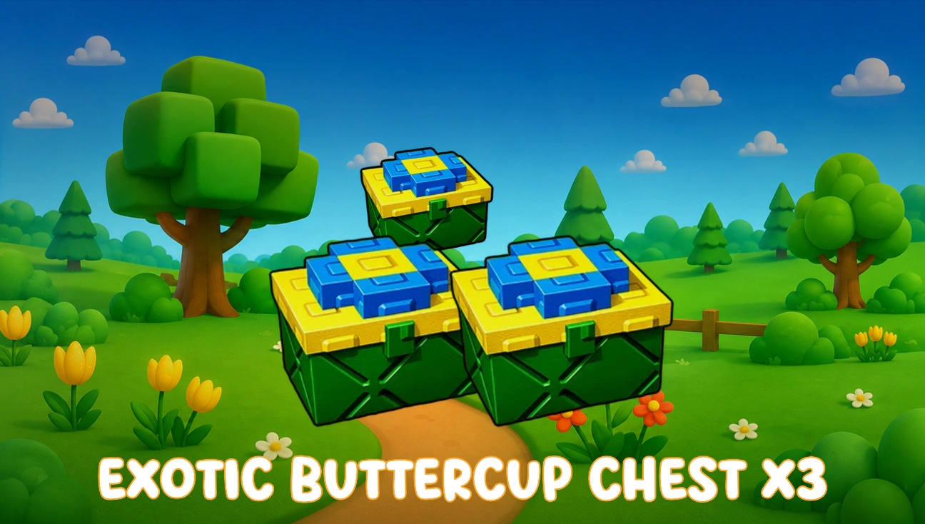 3x Exotic Buttercup Chest artwork