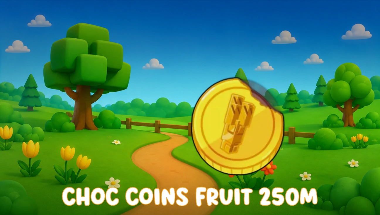 Choc Coins Fruit 250M artwork