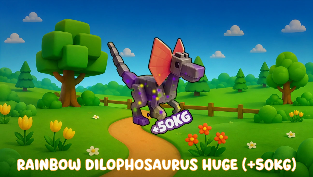 Rainbow Dilophosaurus Huge (+50Kg) artwork