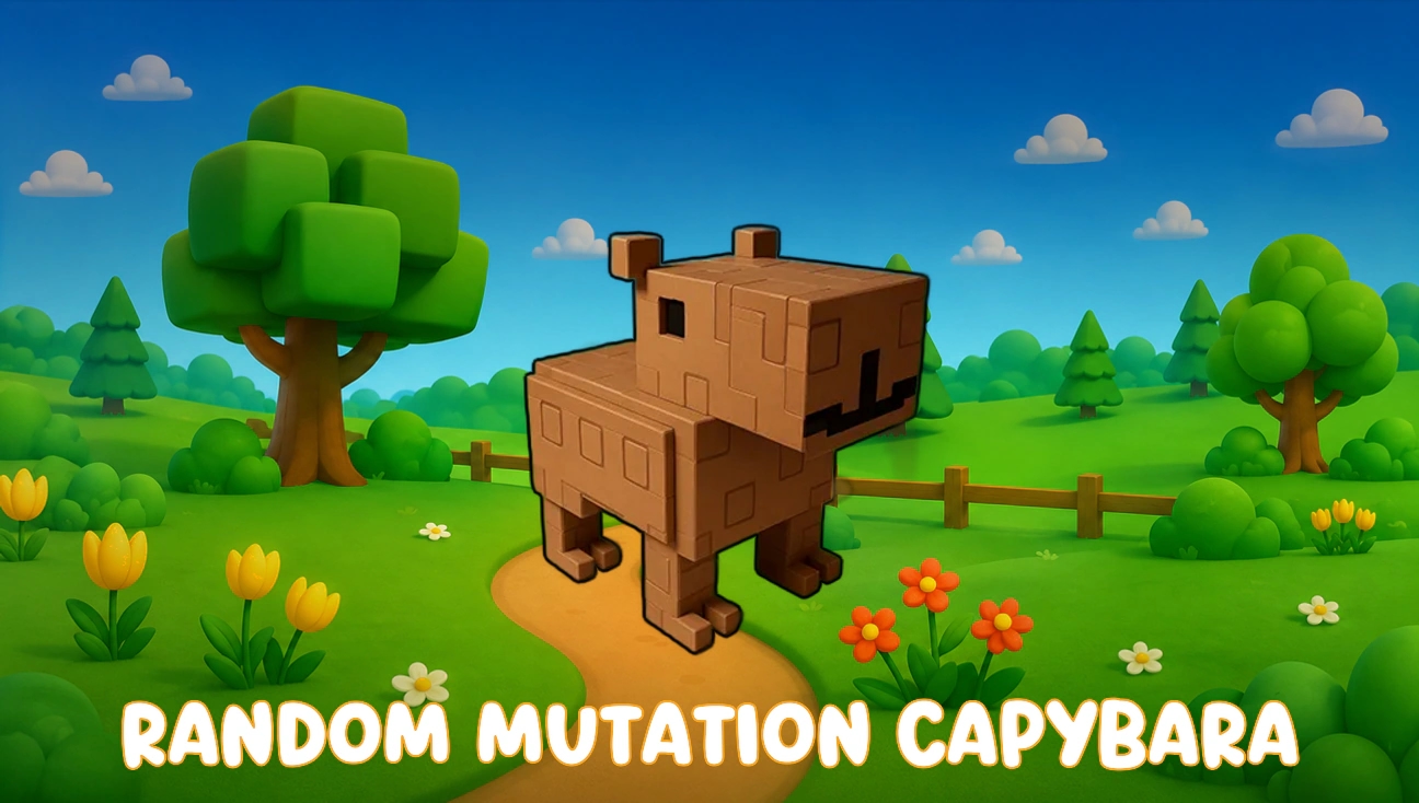 Random Mutation Capybara artwork