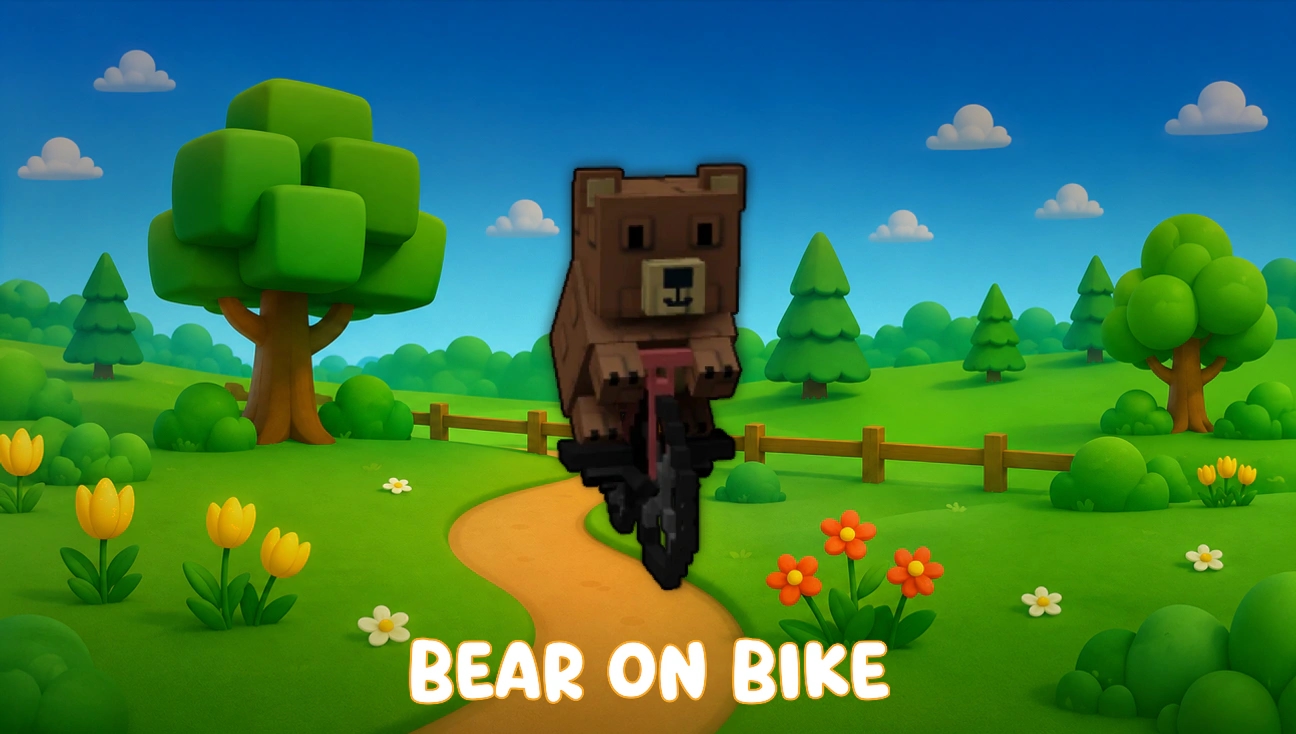 Bear on Bike artwork