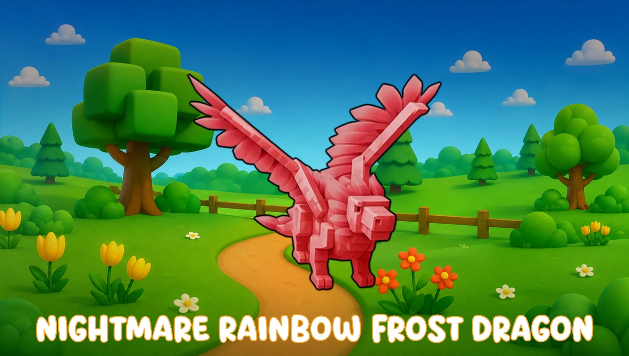 Nightmare Rainbow Frost Dragon artwork