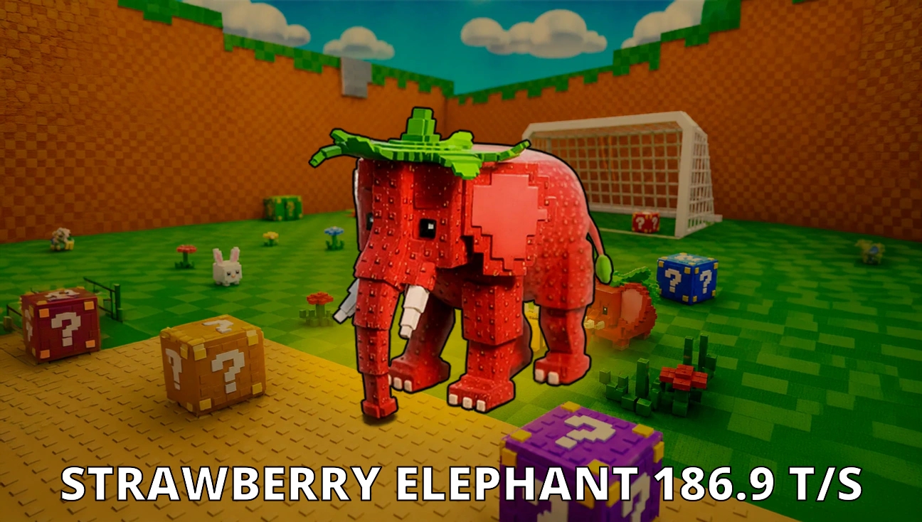 Strawberry Elephant 186.9 T/s artwork