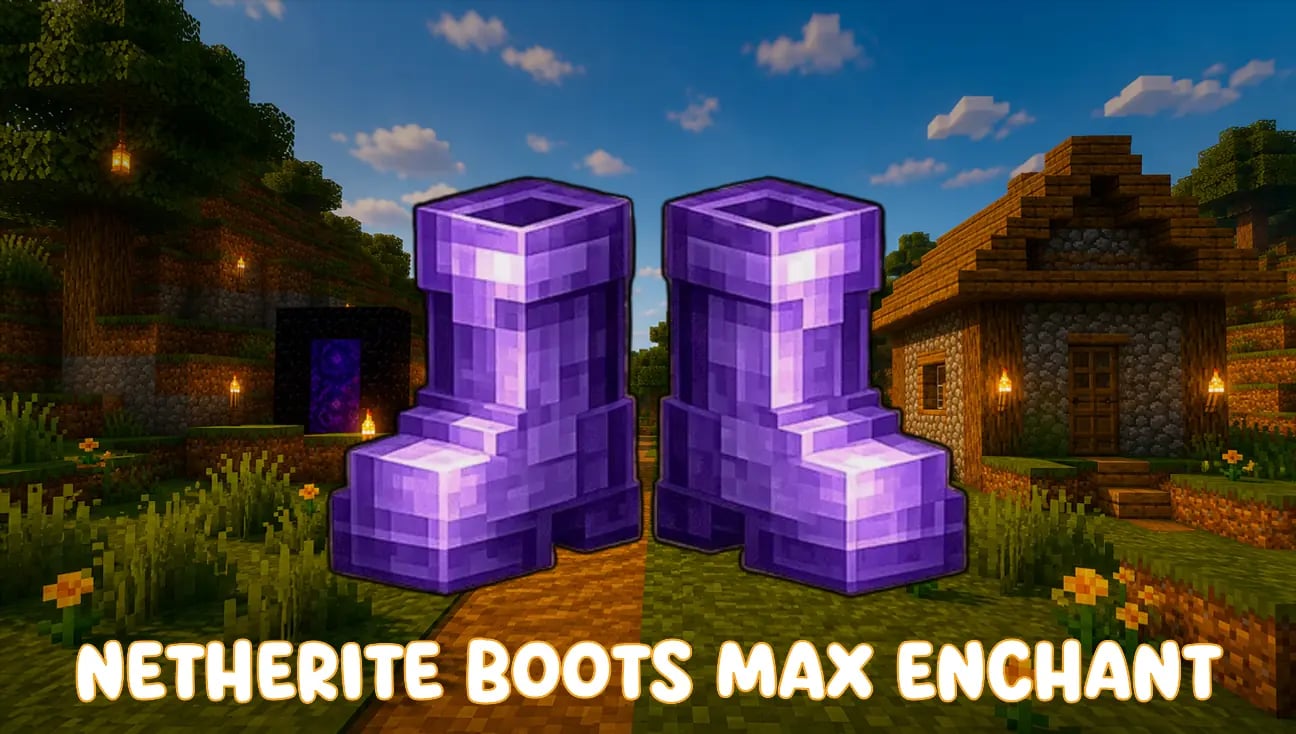 Netherite Boots Max Enchant artwork