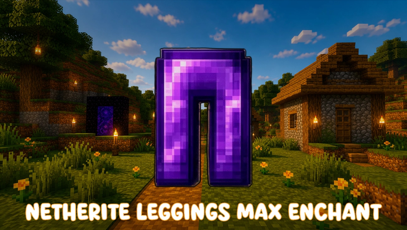 Netherite Leggings Max Enchant artwork