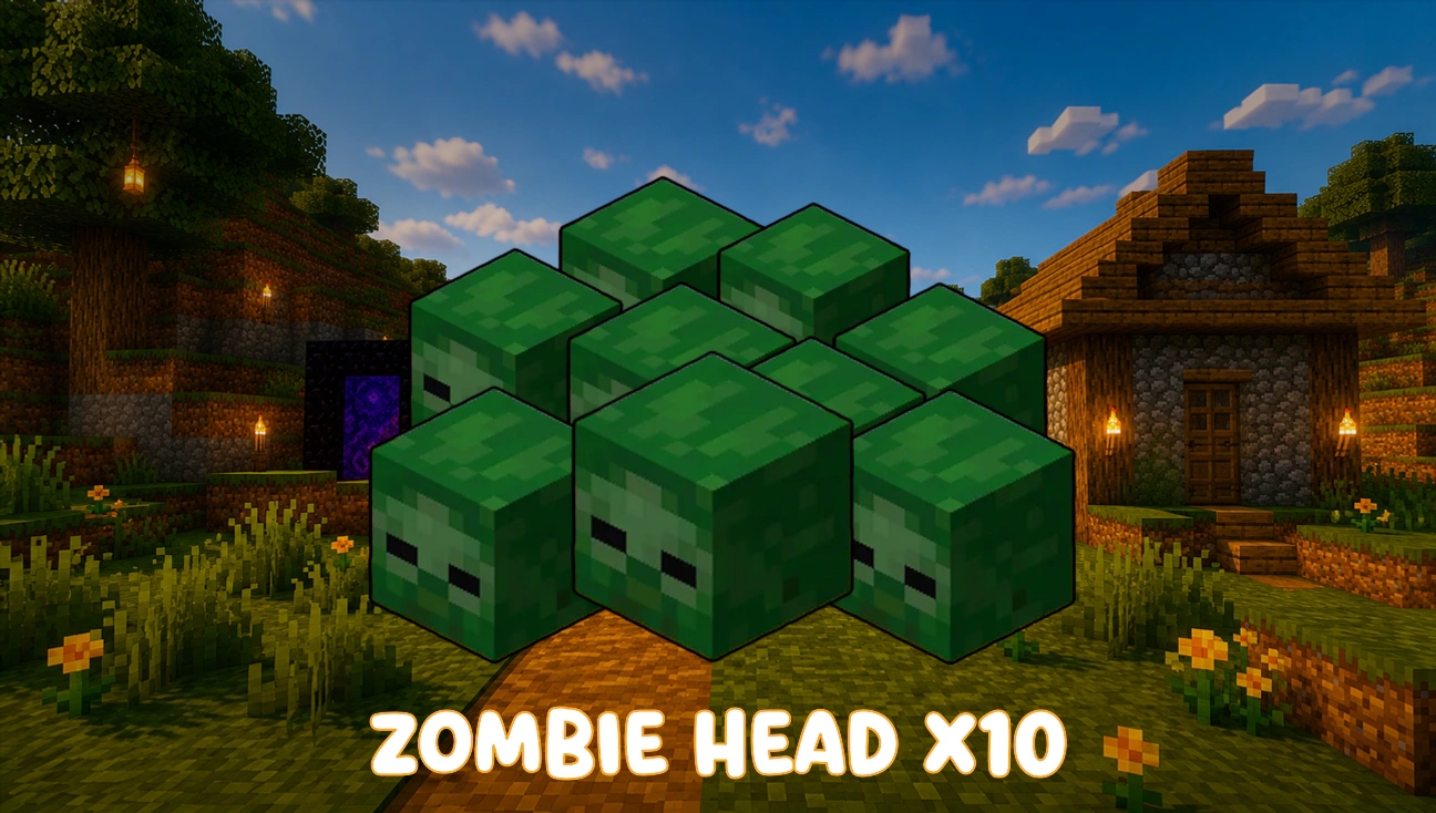 10x Zombie Head artwork