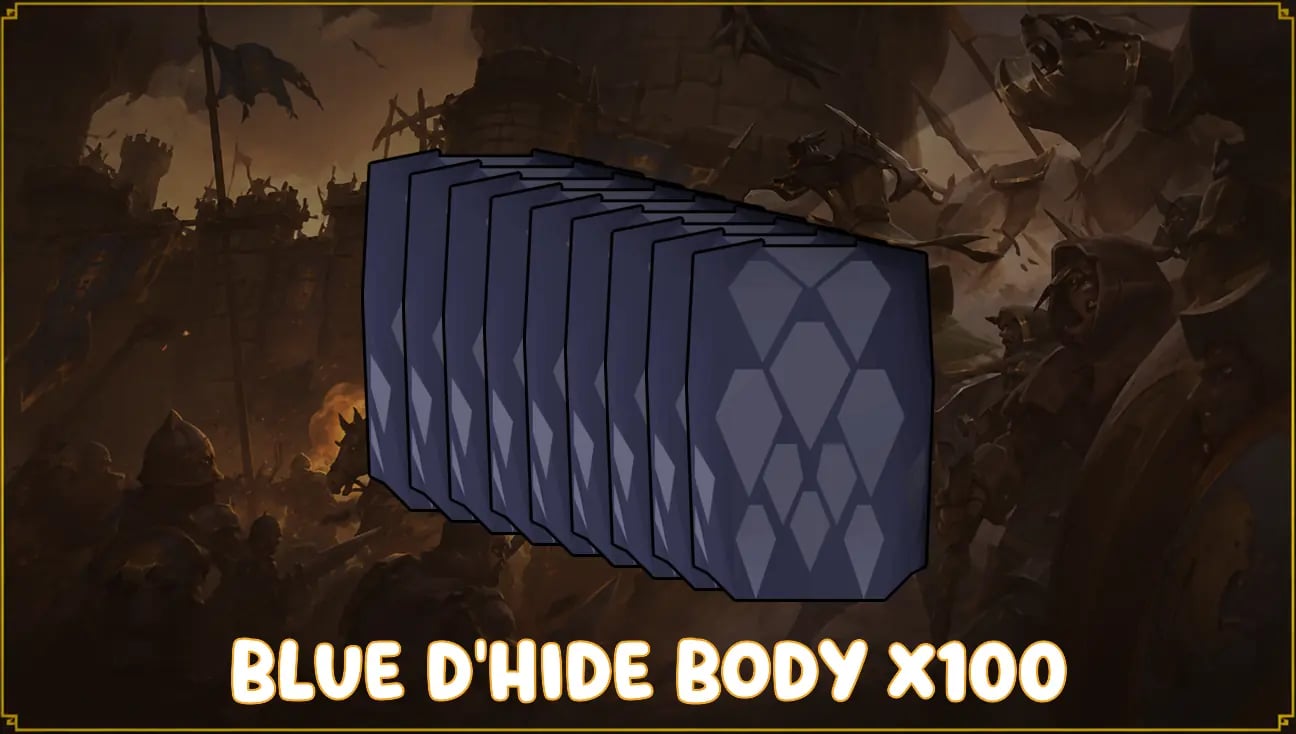 x100 Blue D'hide Body artwork