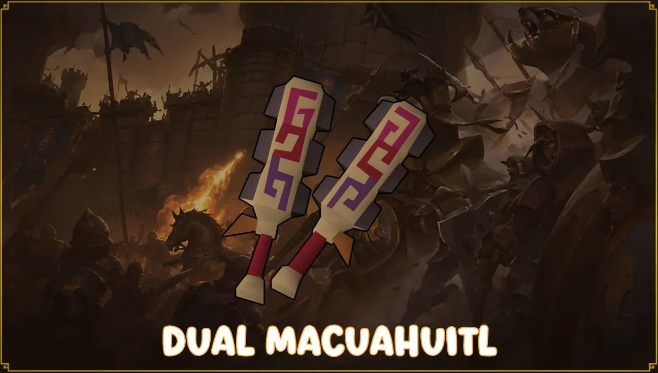 Dual macuahuitl artwork