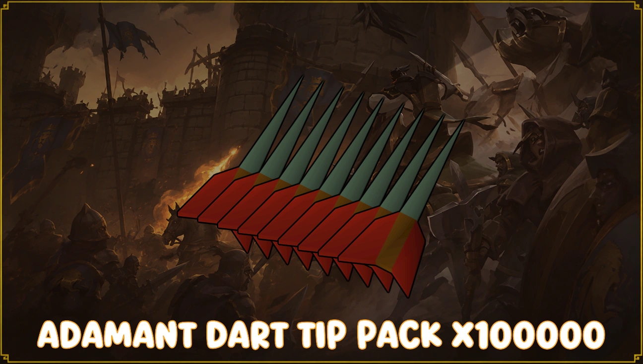 Adamant dart tip Pack artwork