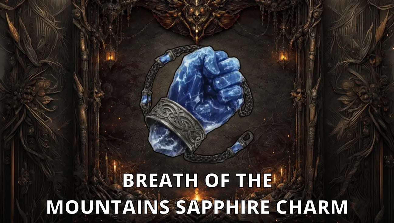 Breath of the Mountains Sapphire Charm artwork